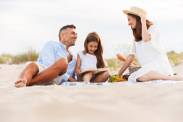 Rodzinny wypoczynek na plaży